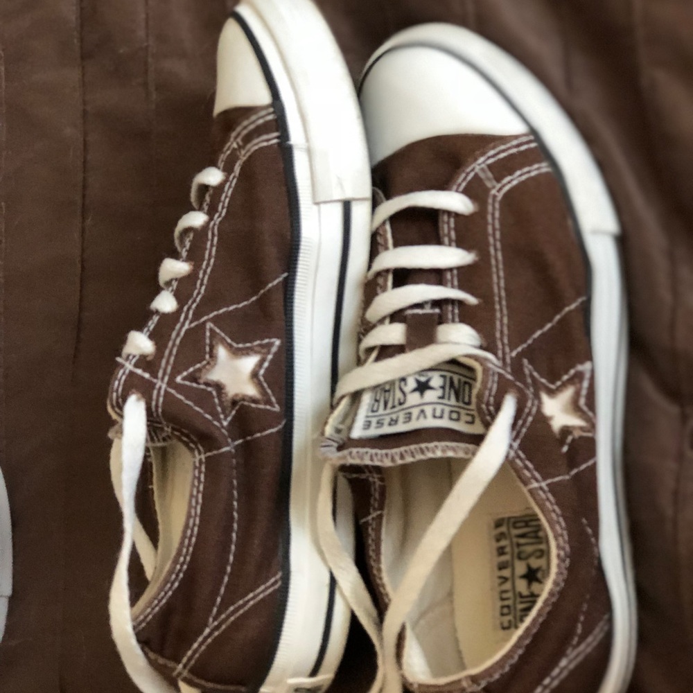 Brown Converse One Stars